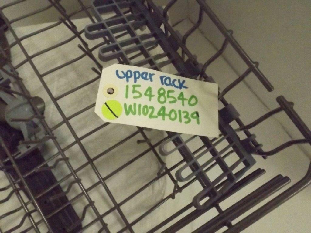 KENMORE DISHWASHER 1548540 W10240139 UPPER RACK USED KENMORE DISHWASHER 1548540 W10240139 UPPER RACK USED